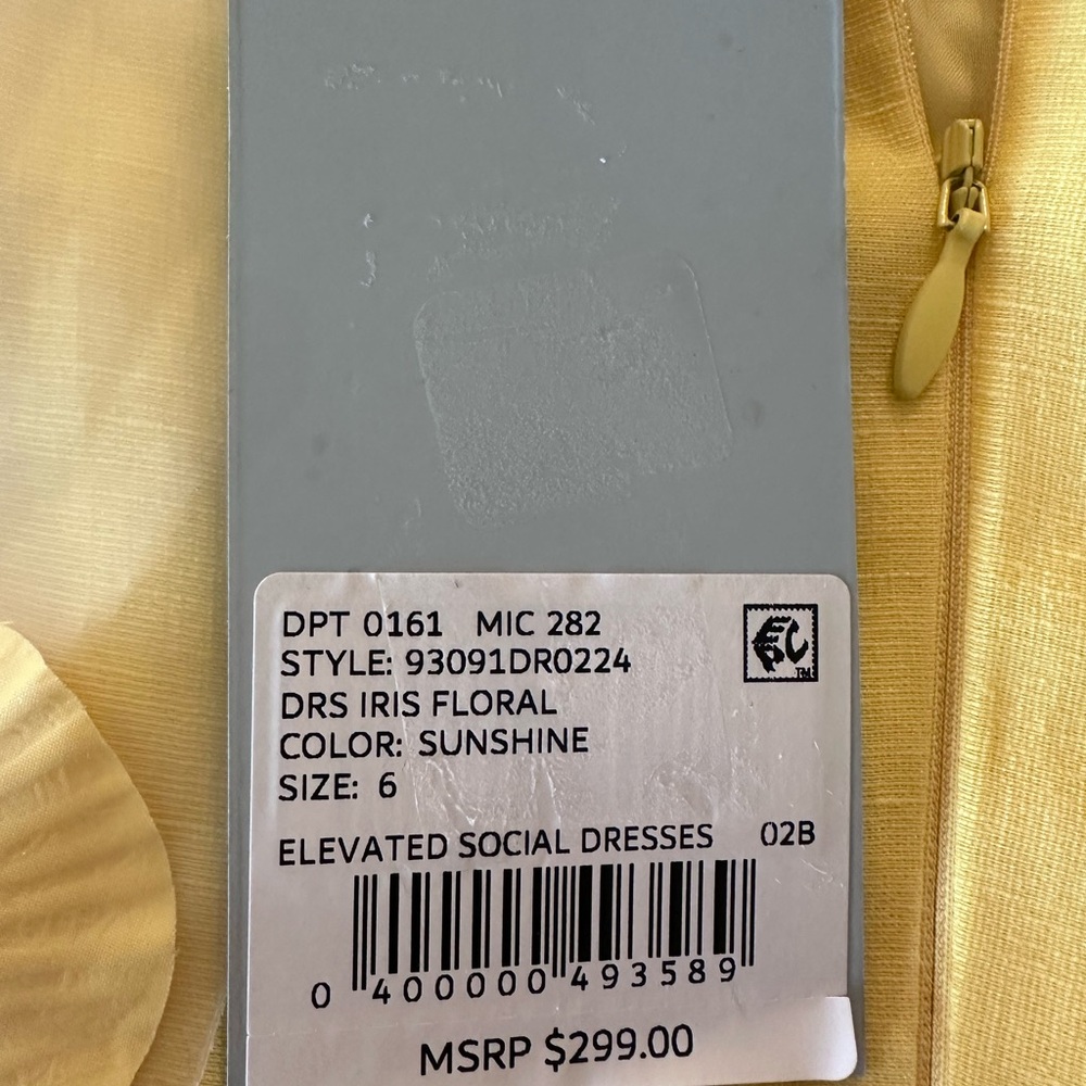 ANTONIO MELANI Yellow Floral Mini Dress - Picture 13 of 14